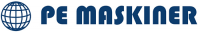Logo P E Maskiner 
