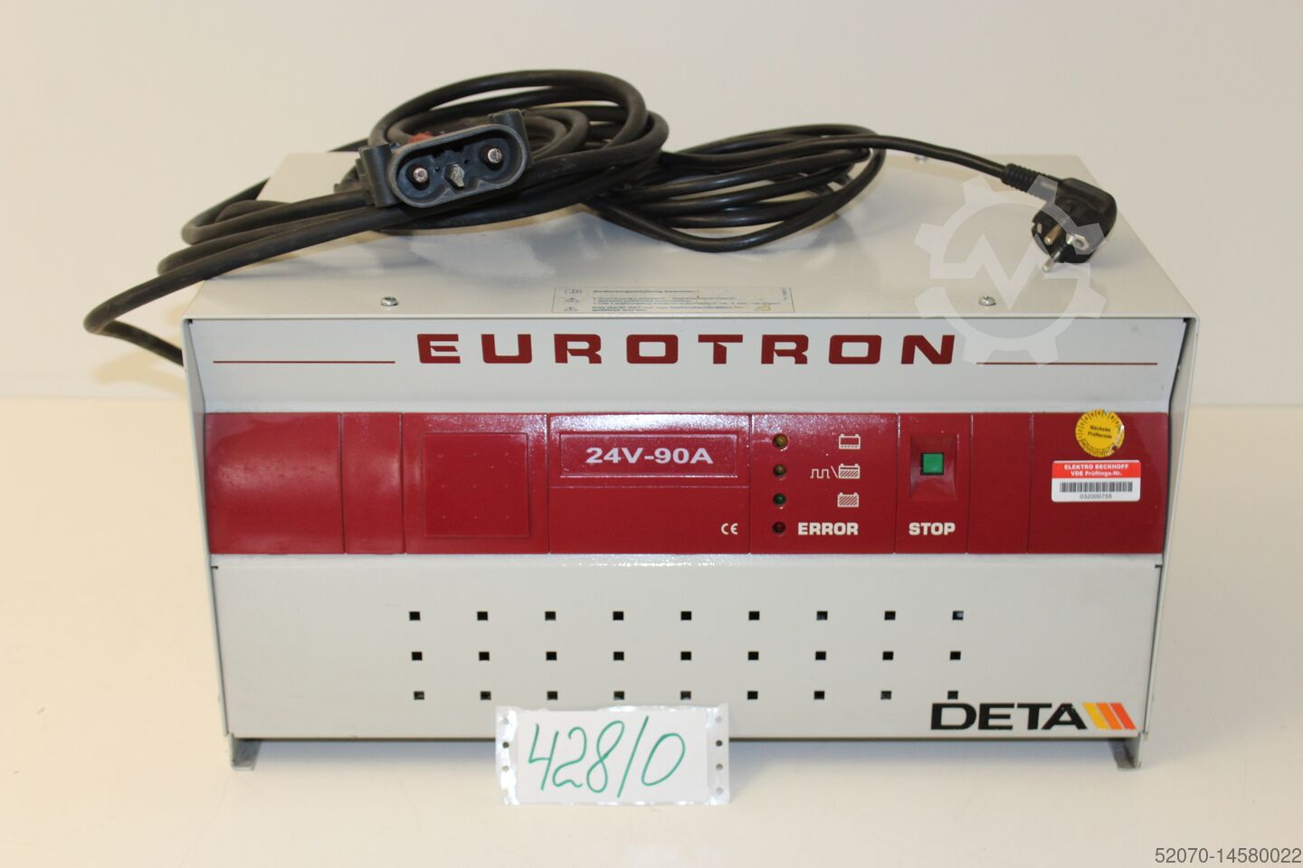 Batterieladegerät Staplerladegerät Ladeg Deta 428/0 Eurotron E230