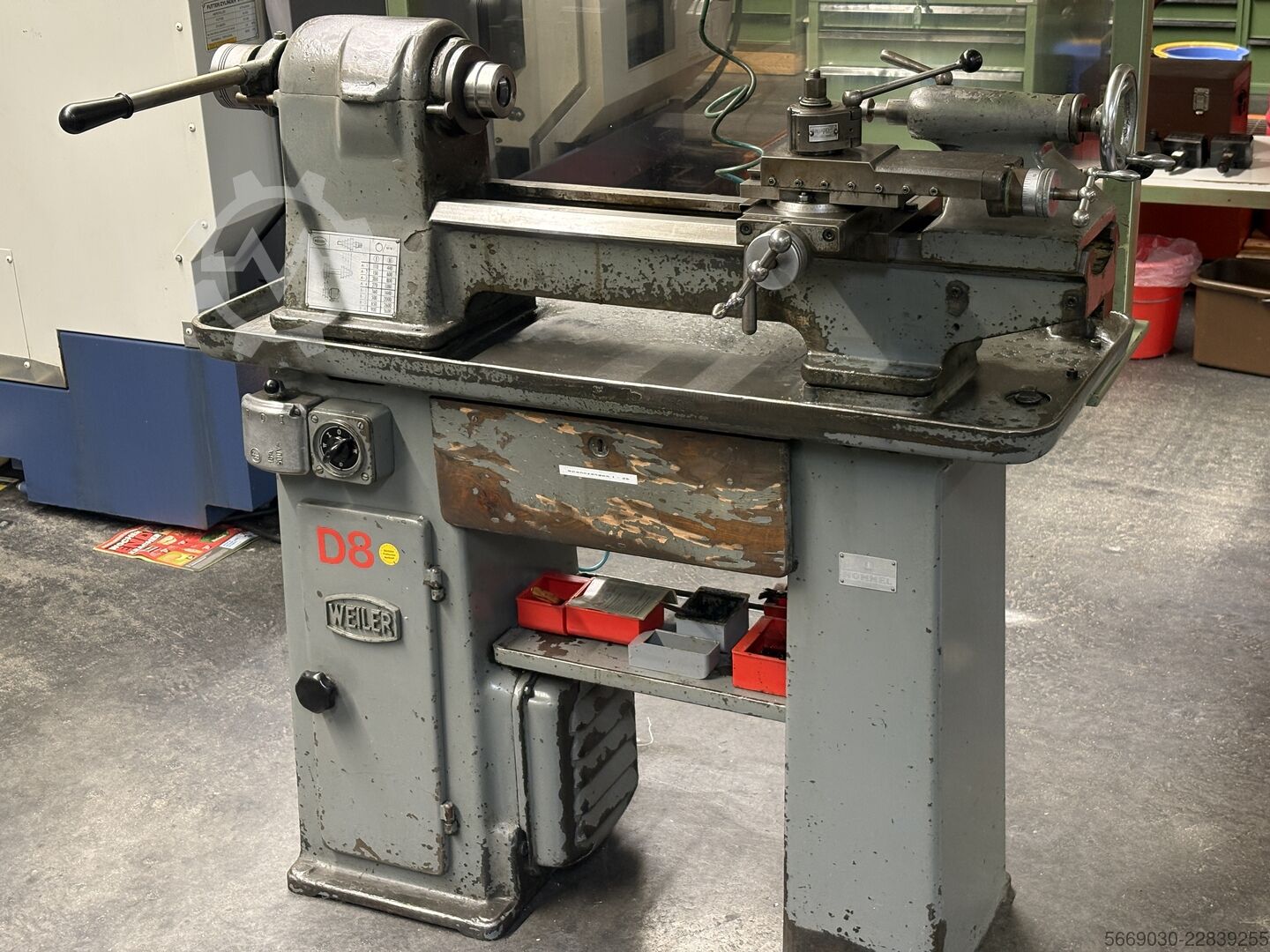 WEILER Lathe centre distance 450 mm