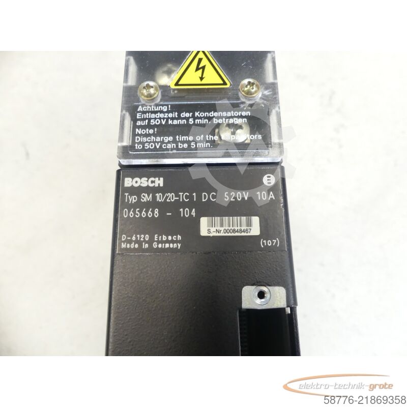 Buy Bosch SM 5/10-TC1 520V DC 5A from CNC BOTE
