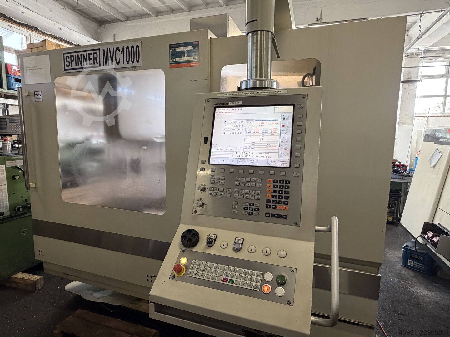Spinner MVC1000 machining center, 4.axis