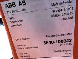 ABB (5x) IRB 6640 M2004 / IRB 6640-235/2.55