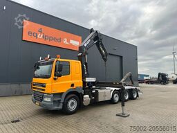 DAF CF 85.410 8x2 / HMF 3000 K6 crane (30T/m 6x ext...