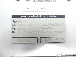 Gildemeister VSNT 350 / zentro-elektrik 98008610 Netzteil 100020 48-63 Hz 1883