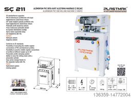 PLASTMAK PVC ALÜMİNYUM İŞLEME MAKİNELERİ PVC TEK KAFALI ÜRETİM MAKİNE SETİ