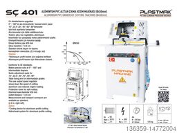 PLASTMAK PVC ALÜMİNYUM İŞLEME MAKİNELERİ PVC TEK KAFALI ÜRETİM MAKİNE SETİ