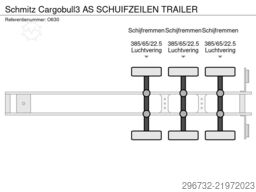 Schmitz Cargobull 3 AS SCHUIFZEILEN TRAILER