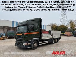 SCANIA R480 Pritsche+LBW Klima Retarder AHK Luft