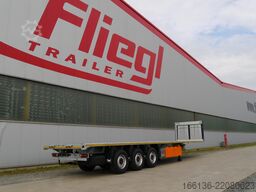 Fliegl SDS 390 Plateau mit Verriegelung+Rungen