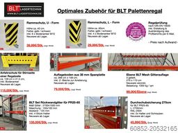 ca. 14 lfm. Palettenregale H: 650cm Fachlast: 3000 kg , 60 Palettenplätze