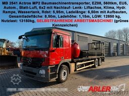 MERCEDES-BENZ 2541 Actros Baumaschinentransporter Hydr. Rampe