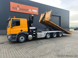 DAF CF 85.410 8x2 / HMF 3000 K6 crane (30T/m 6x ext...