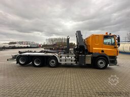 DAF CF 85.410 8x2 / HMF 3000 K6 crane (30T/m 6x ext...