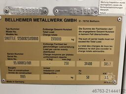 Bellheimer / Kardex Shuttle 1250x825x10000