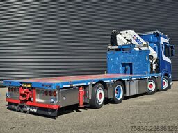 Scania R520 V8 8x2/6 / HMF 70 tm + JUMBO AANHANGER