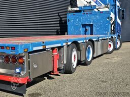 Scania R520 V8 8x2/6 / HMF 70 tm + JUMBO AANHANGER