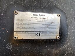 Terex TW110 with two-piece offset boom and 3 buckets