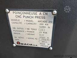 Amada Arcade 210 CNC