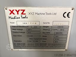 XYZ Machine Toosl SMX 5000 3 Axis CNC Bed Milling Mach