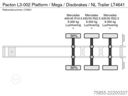 Pacton L3-002 Platform / Mega / Discbrakes / NL Trailer