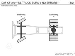 DAF CF 370 **NL TRUCK-EURO 6-NO ERRORS**