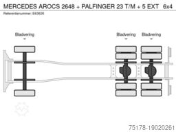 Mercedes-Benz AROCS 2648 + PALFINGER 23 T/M + 5 EXT