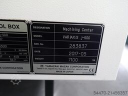 MAZAK VARIAXIS J-500