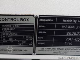 MAZAK VARIAXIS J-500