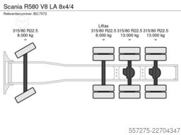 Scania R580 V8 LA 8x4/4