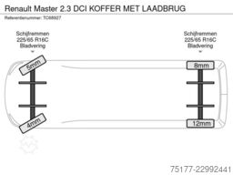 Renault Master 2.3 DCI KOFFER MET LAADBRUG