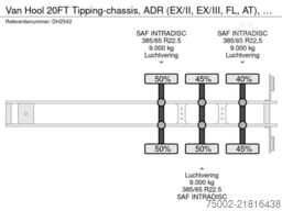 Van Hool 20FT Tipping-chassis, ADR (EX/II, EX/III, FL, A...