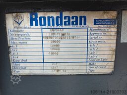 R.A.F. RA. 28 KD 30 ton Kipper aanhanger. Rondaan