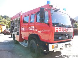 Mercedes-Benz 1124 AF LF 16 Löschfahrzeug Schlauchhaspel Metz Pumpe Feuerwehr