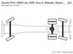 Scania P410 18500 Liter ADR, Euro 6, Retarder, Steerin...