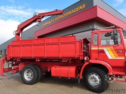Volvo F 7 F 720 - 1982 - 3 sides tipping - rear crane...