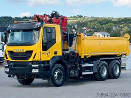 IVECO TRAKKER 360 * Kipper 4,90m* KRAN/FUNK*6x4