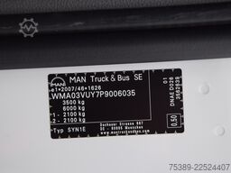 MAN TGE  Kasten 3.140 extralang Superhochdach LED