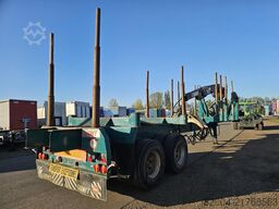 LEONET TB 18 |WOOD TRAILER WITH CRANE| BPW DRUM STEEL ...