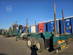 LEONET TB 18 |WOOD TRAILER WITH CRANE| BPW DRUM STEEL ...