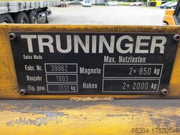 TRUNINGER 2 x 4 ton / 2 x 1200 kg. / 2 X 850 kg.