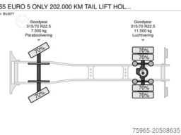 DAF CF 65 EURO 5 ONLY 202.000 KM TAIL LIFT HOLLAND-T