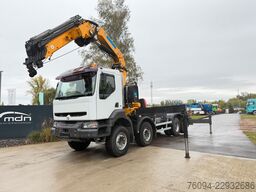 RENAULT Kerax 8x4 Abrollkipper KRAN 27m WINDE FUNK
