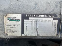 VELDHUIZEN P 27-3, BE Oplegger Semi , 6,5 Ton