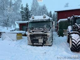 Volvo FM500 snow plough equipped tridem hook truck