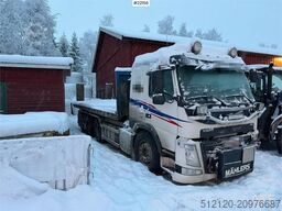 Volvo FM500 snow plough equipped tridem hook truck