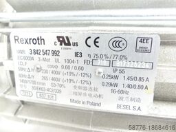 Rexroth MNR: 3 842 547 992 / 3SIEK63-4C2/339 SNB17325234 + Getriebe 3842527867