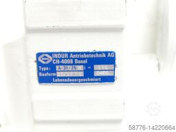 INDUR Antriebstechnik DG80-40 Motor SN:994461/9 + A-31 / 25W Getriebe i = 330