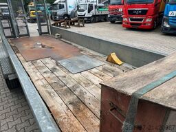 Demmler TT119 Tiefladeranhänger mit Rampen Fräse