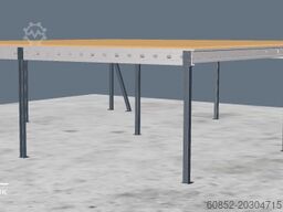 10x10m Lagerbühne , Belastung : 500kg/qm Unterkante: 2,5m , ca. 100qm Systembühne