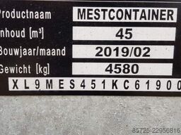  Nieuwe RDW gekeurde mestcontainer - Nieuw